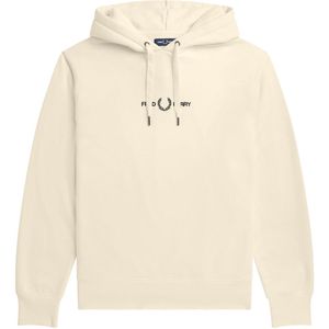 Fred Perry - Embroidered Hooded Sweater - Ecru