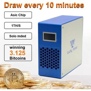 Lucky Miner V7 - De nieuwste 1 TH/s Bitcoin miner met ASIC-chip - Wifi - Energiezuinig