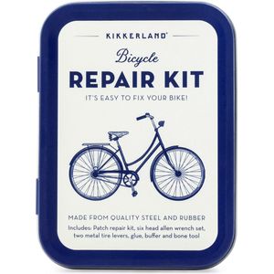 Kikkerland Reparatie set - 6-delig - Voor in je rugzak op de fiets - Goed voorbereid op weg - Vaderdag cadeau