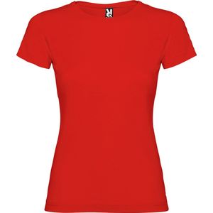 T-shirt 'Jamaica' dames met korte mouwen Rood - 3/4 jaar