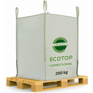 Ecotop geurarme koemestkorrels | koemest -korrel Bigbag ca. 250kg | Allround organische meststof - Stimuleert bodemleven op natuurlijke wijze - Langdurige werking - Gecomposteerd en gehygiëniseerd - Makkelijk strooibaar - Bevordert bodem