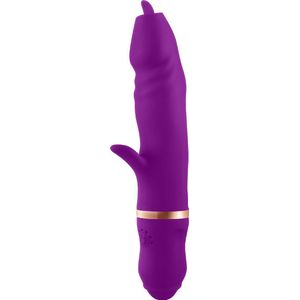 Cupitoys® Tarzan vibrator met tong - 22,7cm - Paars - 7 standen - Vibrators voor vrouwen en mannen - Sex toys voor vrouwen en mannen