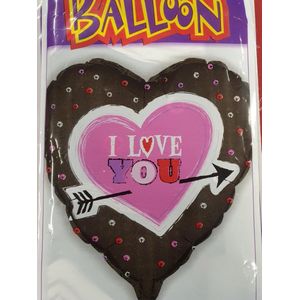 hart ballon i love you, 45cm Unique