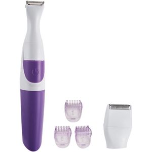Electric Bikini Trimmer for Women - 2 in 1 Hair and Body Trimmer with 3 Comb Guides - Shaver for Legs and Pubic Hair