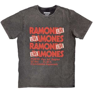 Ramones - Live In Concert - T-shirt - Stone Wash