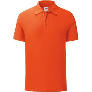Fruit Of The Loom Heren Iconisch Piqué Poloshirt (Vuur Oranje)