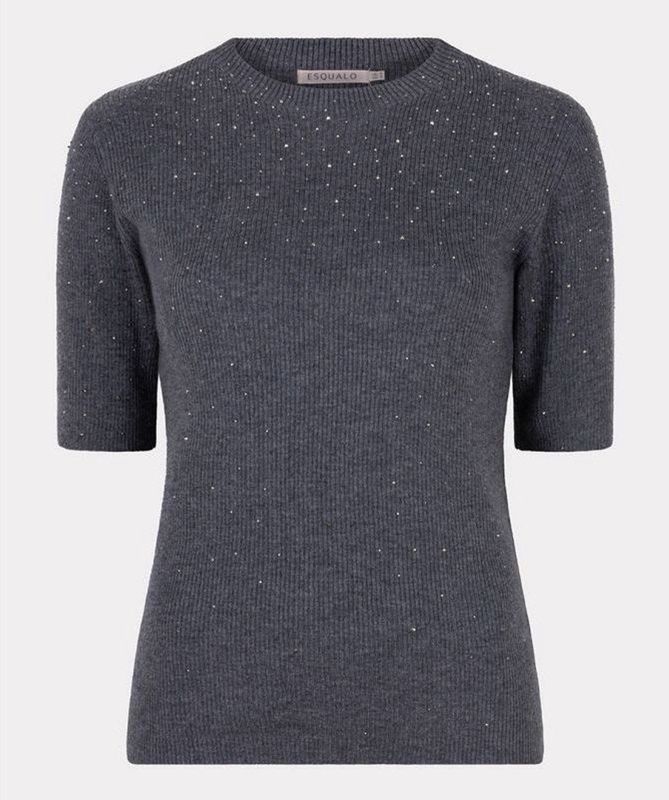 Esqualo - F25.02521 - Damestrui - Donkergrijs - Korte Mouwen