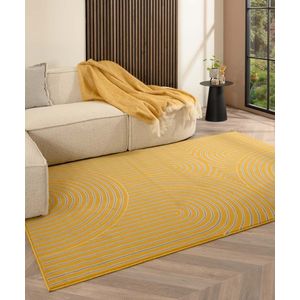 Tapeso - Ease Akira - Vloerkleed - Okergeel - 160x230 cm