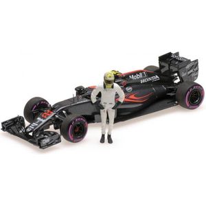 Formule 1 McLaren Honda MP4-31 #22 Final GP Abu Dhabi 2016 w/ Figurine - 1:43 - Minichamps