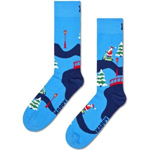 Happy Socks Santa On The Way To Work Sock - unisex sokken - Unisex - Maat: 41-46