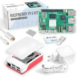 Raspberry Pi 5 - 16GB Starterkit - 128 GB - Officiële Voeding - Behuizing met Ventilator - 4K Micro HDMI-kabel - Aluminium Koellichaam