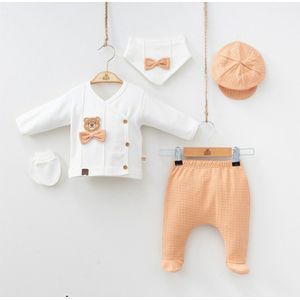 Babysetje 5-delig - Newborn kleding set / jongens - kraamcadeau - bear - baby set- baby kleding set - maat 56-62 kleding set