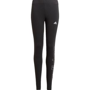 adidas Sportlegging - Maat 164  - Meisjes - zwart/wit