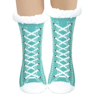 Knuffelsokken met stoppers voor dames - Warme kerstsokken voor de winter