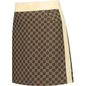 Par 69 Bellugia Skirt - Golfrok Voor Dames - Taupe/Print - XL