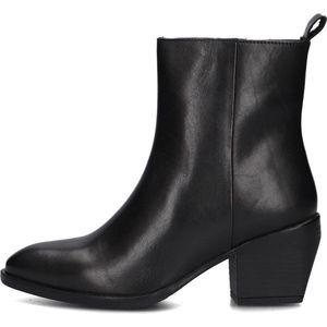 Notre-V Ki-4563 Enkellaarsjes - Enkelboots met rits - Dames - Zwart - Maat 43