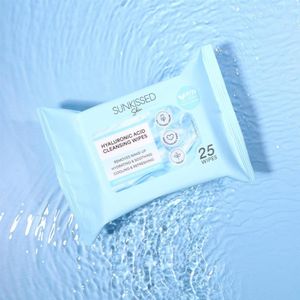 Sunkissed | Skin Hyaluronic Acid Cleansing Wipes - 25stuks - Vegan
