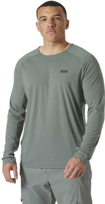 Helly Hansen - Trail T-shirt - Grijs - Lange Mouwen - Man