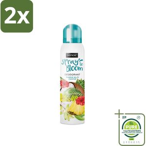 Sence - Tropical Joy & Coconut - Deodorant - Exotisch - 150 ml - Voordeelverpakking - 2 stuks - Tropische geur - Kokos