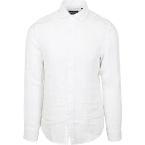 Steppin' Out Overhemd Linnen Wit - Maat XXL - Heren - Casual Shirt