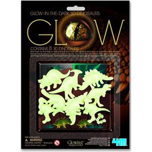 4m Glow In The Dark Pack: 3d Dinosaurus