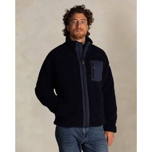 NZA - Fleece Vest - Blauw - Regular Fit - Half Zip-Kraag