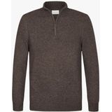 Profuomo - Half Zip Pullover - Bruin - Heren