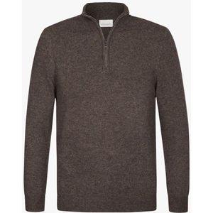 Profuomo - Half Zip Pullover - Bruin - Heren