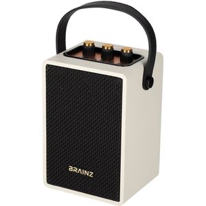 BRAINZ Retro Speaker Wit