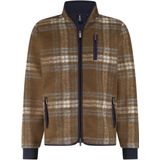 State of Art Vest bruin (Maat: S) - Ruit - Halslijn: Opstaande kraag,