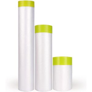 Afdekfolie en Plakband Set - Veelzijdig Schilderzeil voor Bescherming en Voorbereiding - 3 Maten Inbegrepen (55 cm, 140 cm, 270 cm)