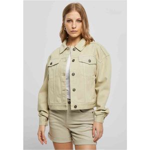 Urban Classics - Oversized Colored Denim Jacket - S - Groen