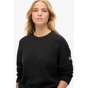 Superdry - Slouchy Knitted Crew Sweatshirt - Trui - Biologisch Katoen