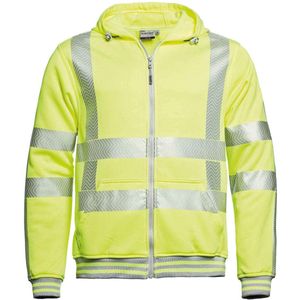 Santino Hooded Werkvest Vermont - Fluor Geel - Maat L