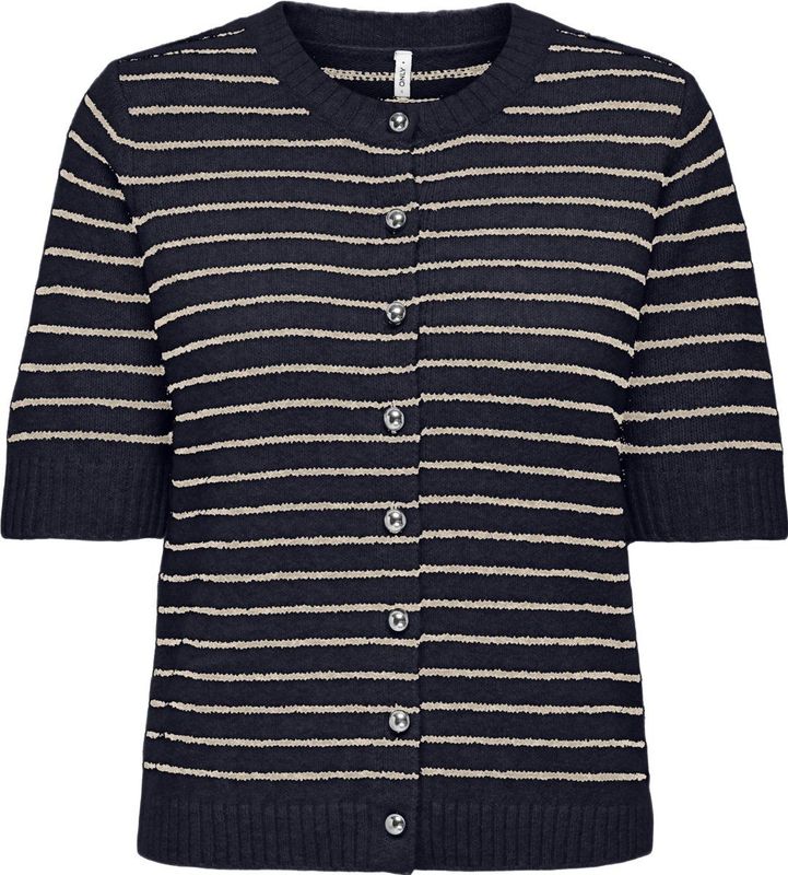 ONLY - ONLCHESTER LIFE SS STRIPE CARDI CC KNT - Meisjes - Cardigans