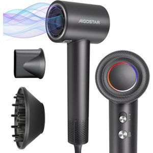 Ionische haardroger met hoge snelheid en negatieve ionen voor snel drogen