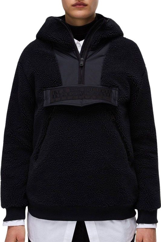 Fleece Hoodie Napapijri Women T-Seline HZH Black-XXS