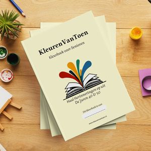 KleurenVanToen De Jaren 40 & 50 - Kleurboek voor Ouderen met Dementie