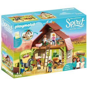 PLAYMOBIL Spirit Schuur met Lucky, Pru en Abigail - 70118