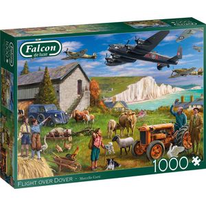 Falcon de Luxe Flight Over Dover 1000 Stukjes - Legpuzzel Voor Volwassenen