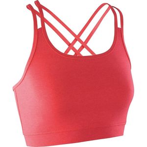 Spiro Dames/dames Fitness Mouwloze Gewas Top (Hete koraal)