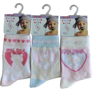 Baby / kinder sokjes pet - 21/23 - meisjes - 90% katoen - naadloos - 12 PAAR - chaussettes socks