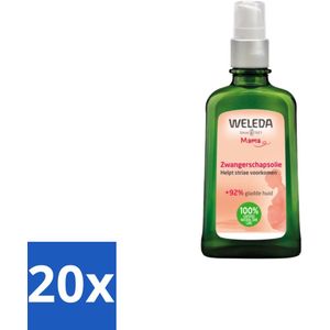20 x WELEDA - Zwangerschapsolie - Mama & Baby - 100 ml - Zwangerschap - Huidverzorging - Striae - Jeuk - Gevoelige Huid
