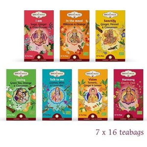 Shoti Maa Assorti Alle Chakras Thee (7 doosjes thee)