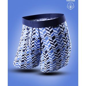 Loïc Henry Graphic Chevron Boxershort Blauw XXL