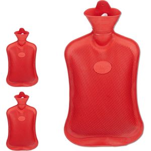 3x kruik 2 l - warmwaterkruik - warmtekruik - waterkuik - bedkruik - rubber