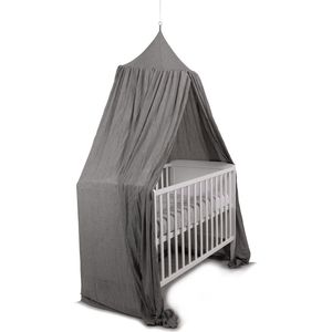 Deconet - Baby Sluier - Zacht Grijs - Topring 60 cm - Omtrek 400 cm