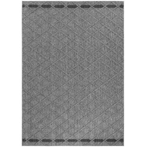 Buitenkleed | Patara | Raster | Grijs | 120x170 cm | Buitentapijt | Tuintapijt