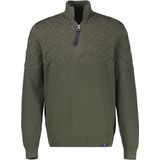 LERROS - Heren pull - Maat S - Mannen - Khaki - katoen