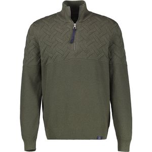 LERROS - Heren pull - Maat S - Mannen - Khaki - katoen